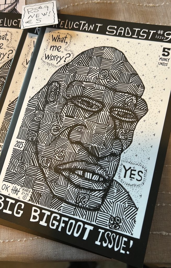 Underground comix with a drawing of Bigfoot on the cover